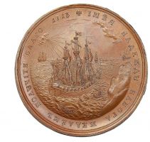 Изображение награды : настольная медаль "На вторую экспедицию русского флота против Финляндии"