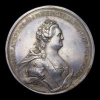 Изображение награды : настольная медаль "В память заключения вечного мира с Швецией."
