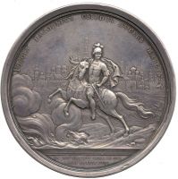 Изображение награды : настольная медаль "В честь графа Григория Григорьевича Орлова, за избавление Москвы от моровой язвы в 1771 г."