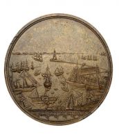 Изображение награды : настольная медаль "В память 100-летия основания г. Одессы."