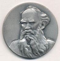 Изображение награды : настольная медаль "Лев Николаевич Толстой"