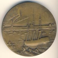 Изображение награды : настольная медаль "Архангельск. 400 лет."