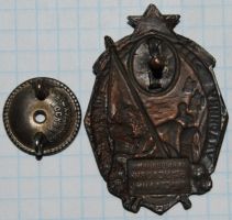 Изображение награды : нагрудный (наградной) знак "Ударнику - Колхознику"