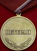 Изображение награды : медаль "Участник боевых действий на Северном Кавказе. XX лет."
